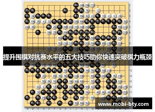 提升围棋对抗赛水平的五大技巧助你快速突破棋力瓶颈
